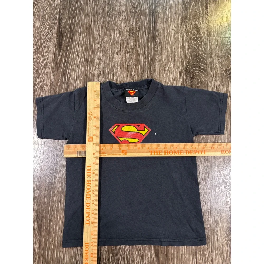 Vintage 00's Superman Kids Shirt DC Comics Warner Bros Youth L